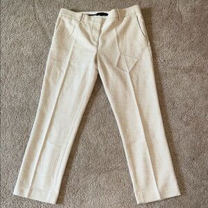 Ann Taylor Cream Ankle Pants